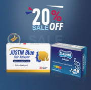 Sleevar capsules & Justin blue hair activator